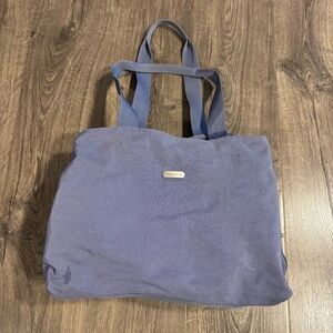 Baggallini Lightweight Expandable Travel Bag 12 Pocket Blue Zip & Snap Pockets